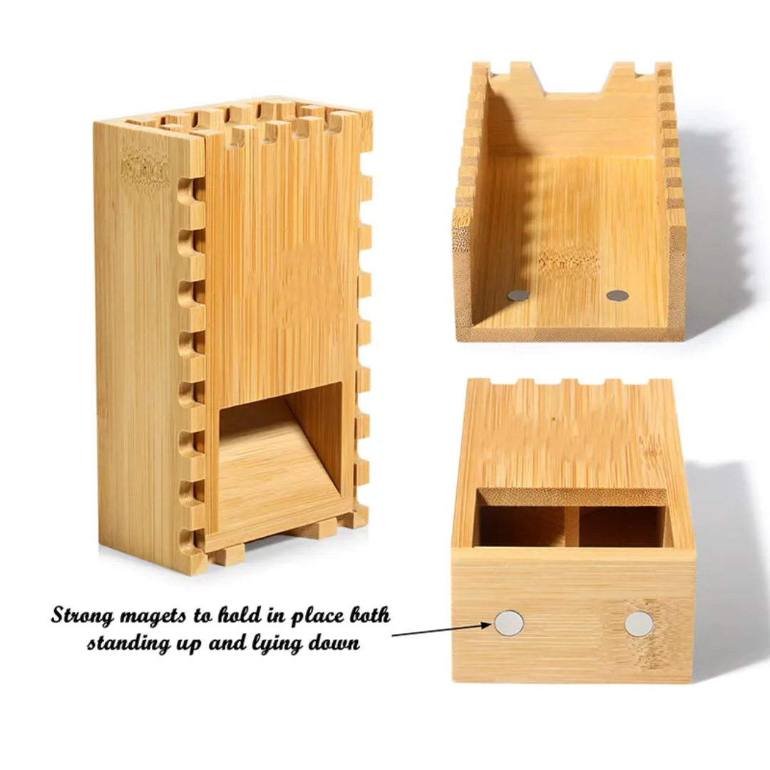 Dice Tower Wooden - Kotak Penyimpanan Lipat Menara Dadu Kayu,