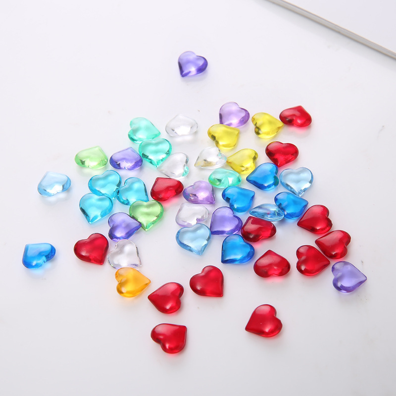 Board Game Design - 100 buah 10*4mm bentuk hati akrilik
