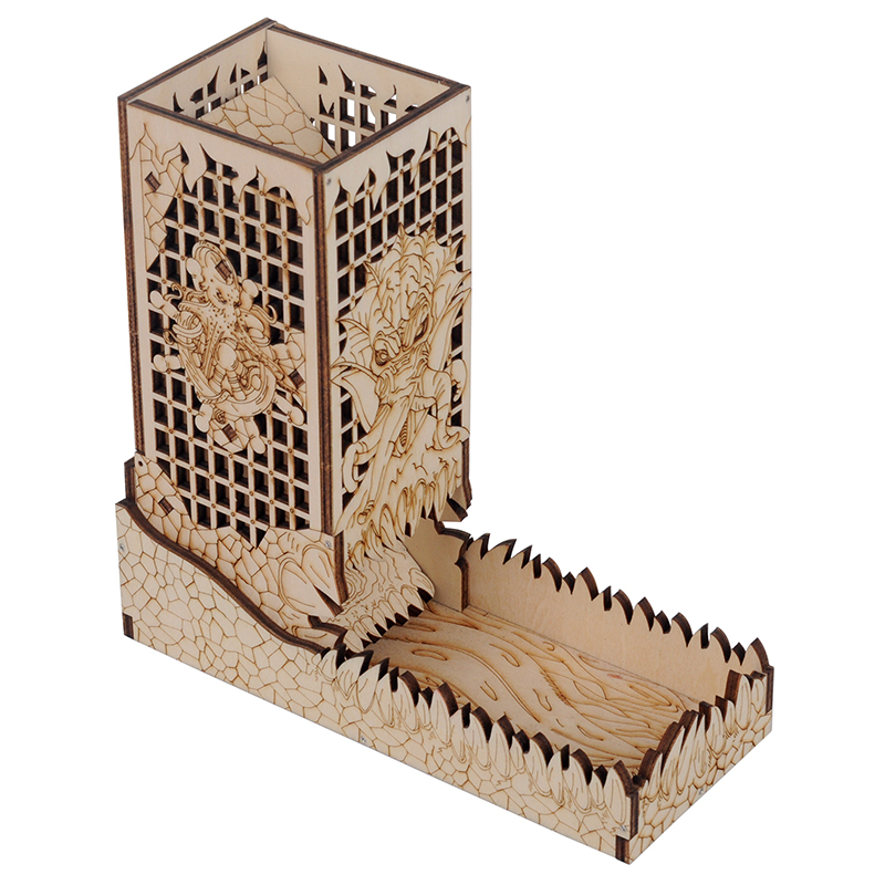 Dice Tower Wooden - D & D Menara Dadu dengan