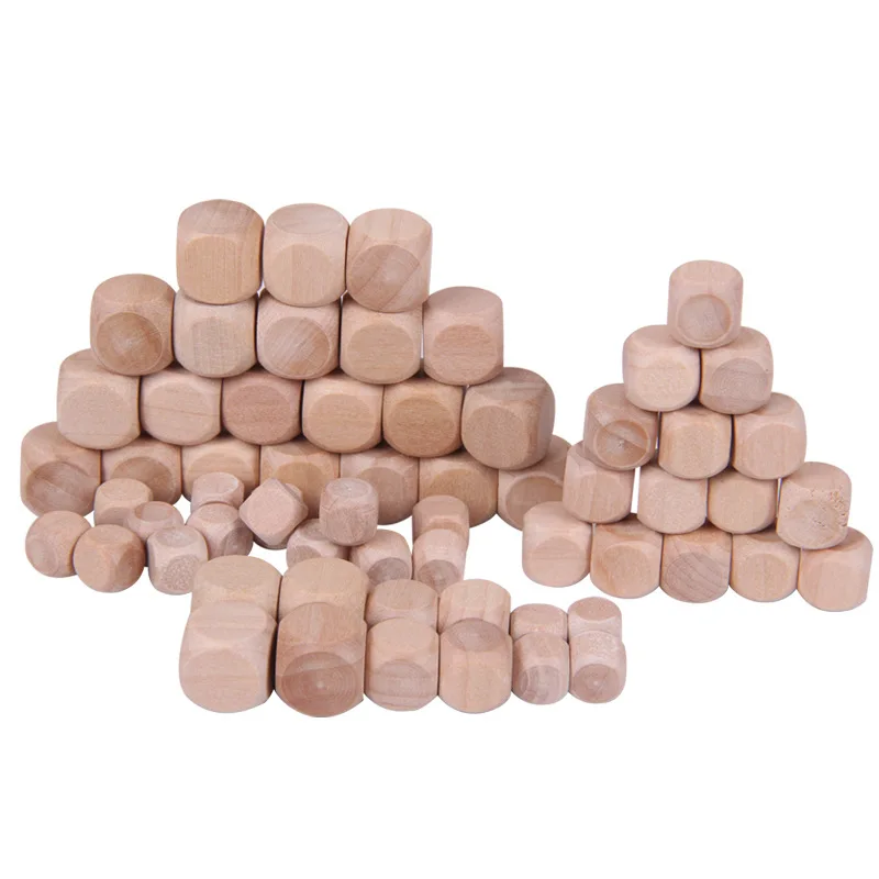 Dice Tower Wooden - 10 buah D6 6 sisi dadu