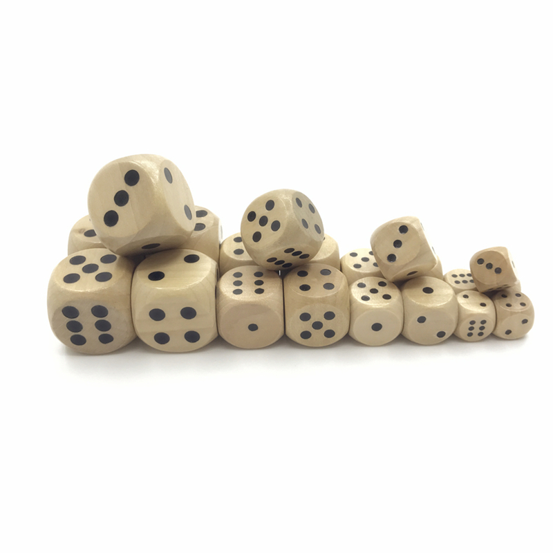 Dice Tower Wooden - 10 pcs paket permainan dadu kayu