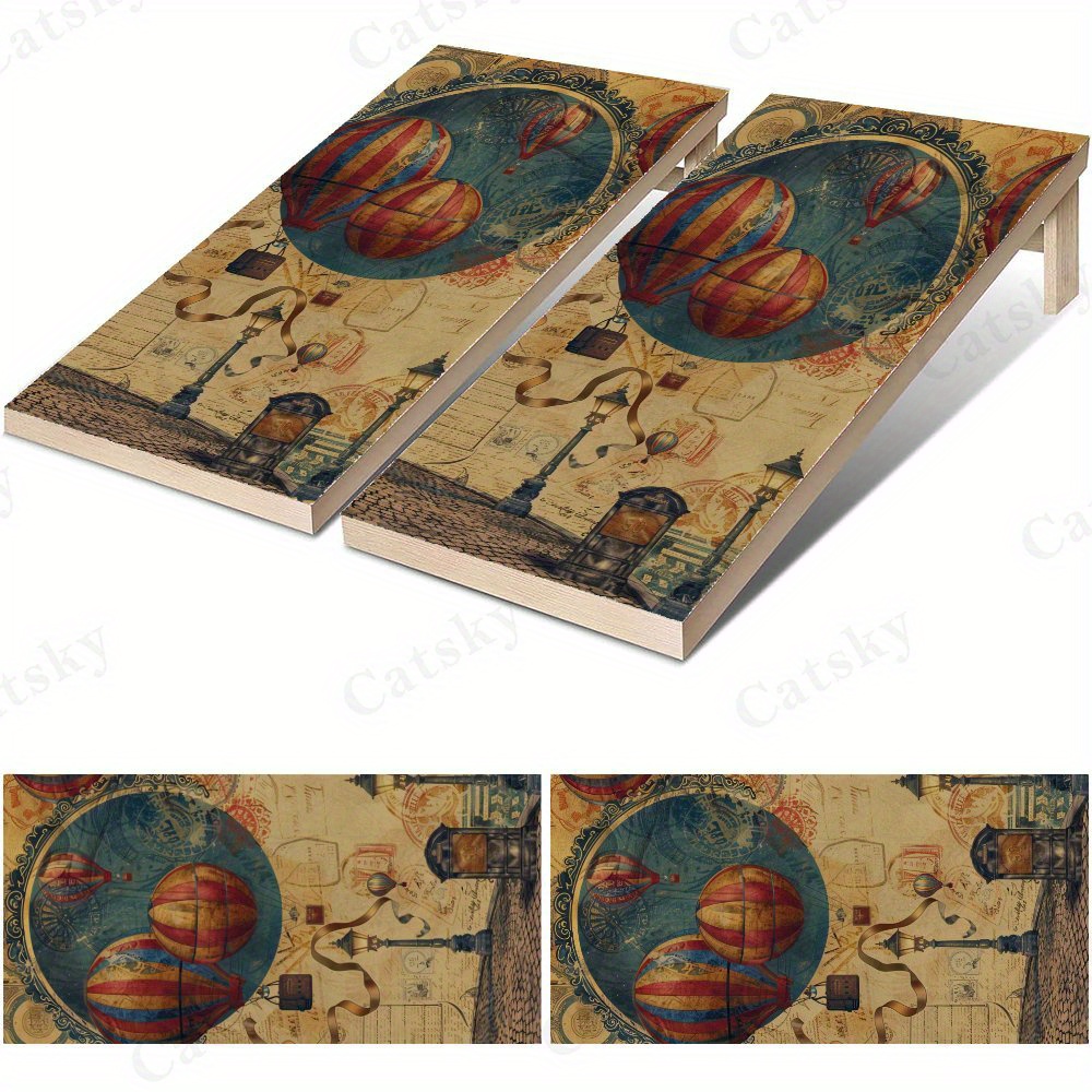 Board Game Design - Papan Cornhole Tahan Air Bergaya Steampunk