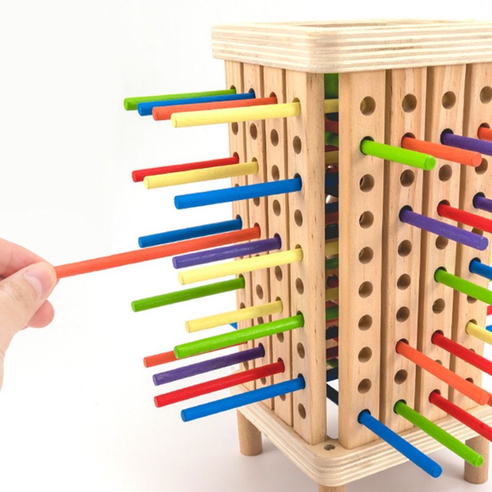 Dice Tower Wooden - 42/16 Tongkat Kayu Berwarna-warni Permainan Papan