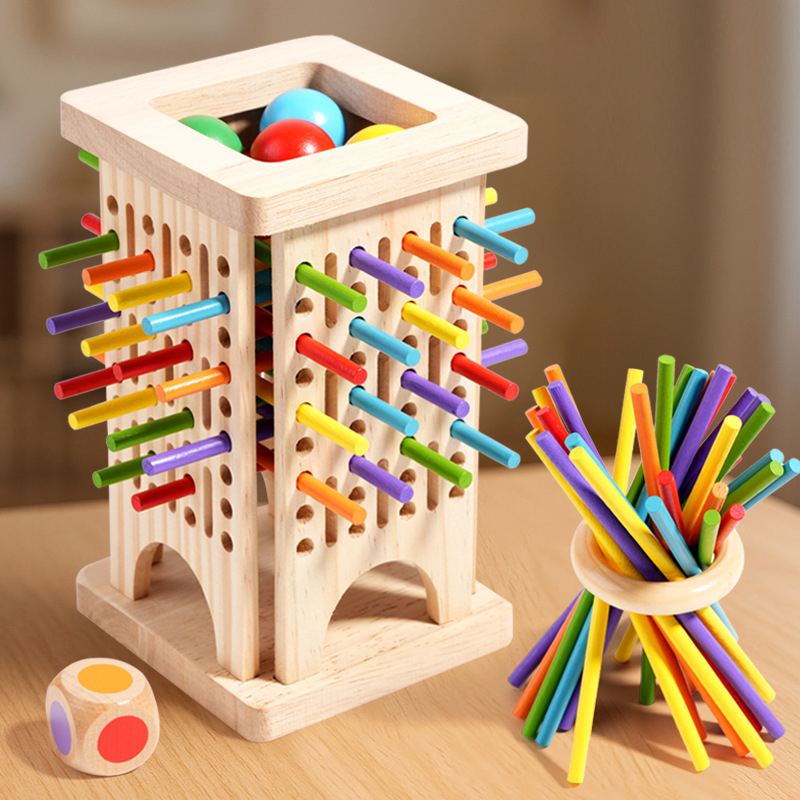 Permainan Montessori Papan Kay - Dice Tower Wooden ulasan dan harga