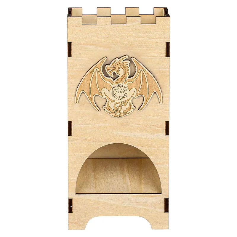 Menara Dadu Kayu Bermotif Naga - Dice Tower Wooden ulasan dan harga
