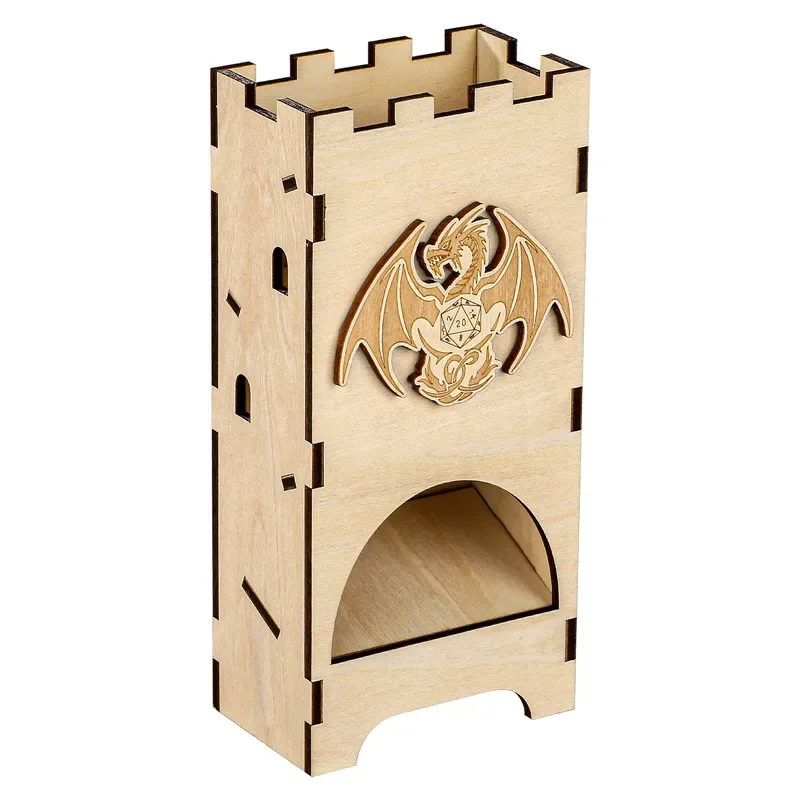 Menara Dadu Kayu Bermotif Naga - Dice Tower Wooden ulasan dan harga