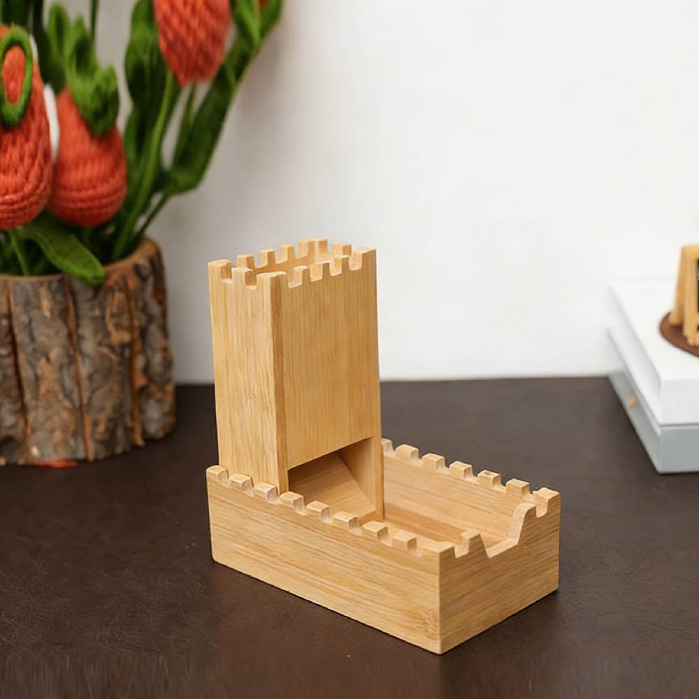 Menara Dadu Lipat Bambu Alami  - Dice Tower Wooden ulasan dan harga