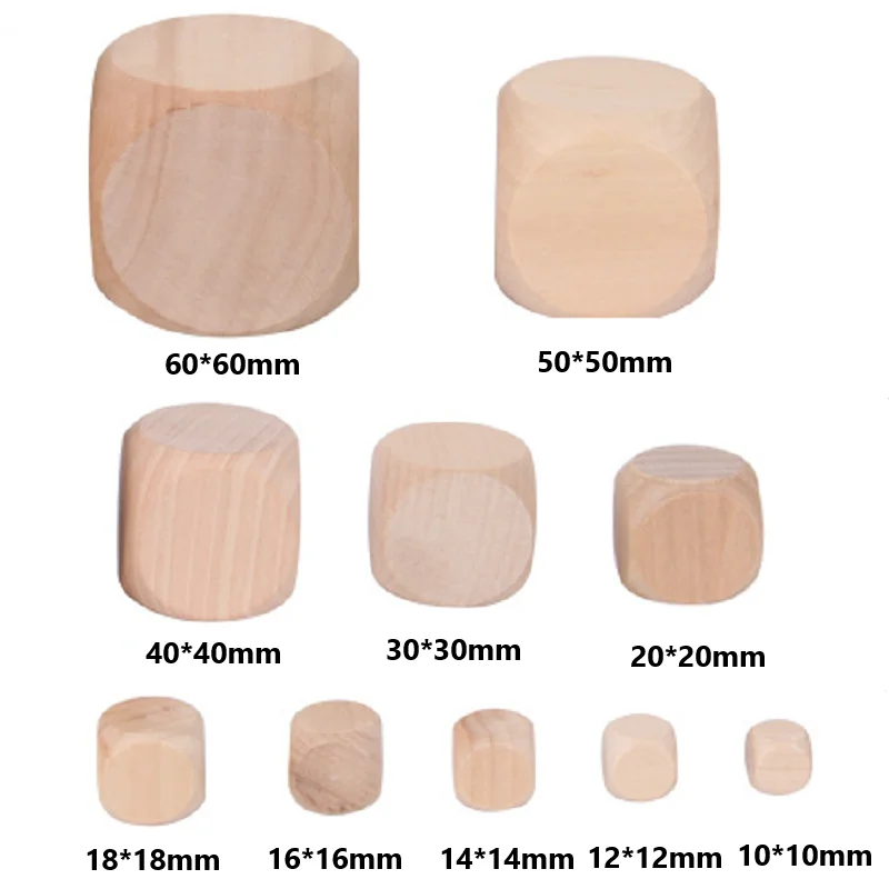 10 buah D6 6 sisi dadu kayu ko - Dice Tower Wooden ulasan dan harga