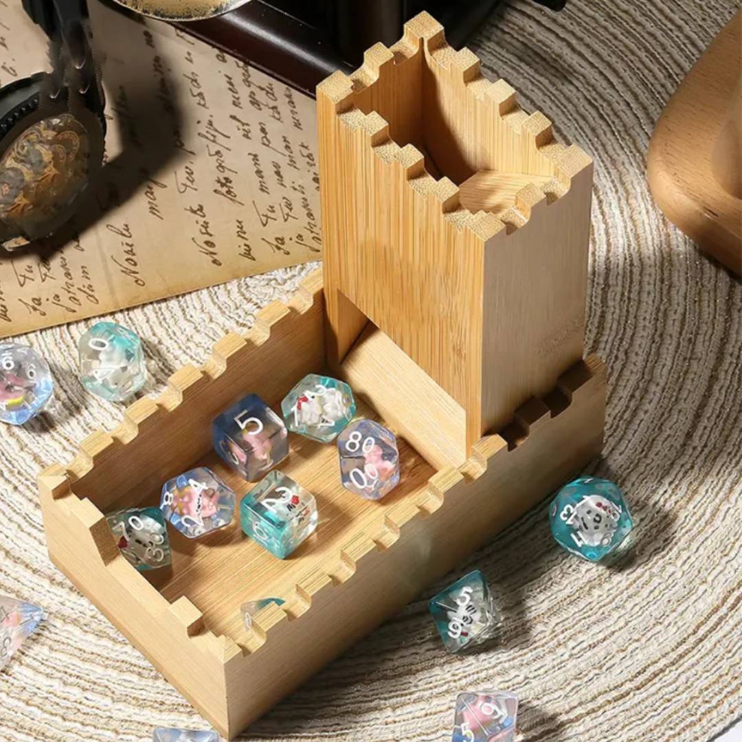 Kotak Penyimpanan Dadu Kayu Li - Dice Tower Wooden ulasan dan harga