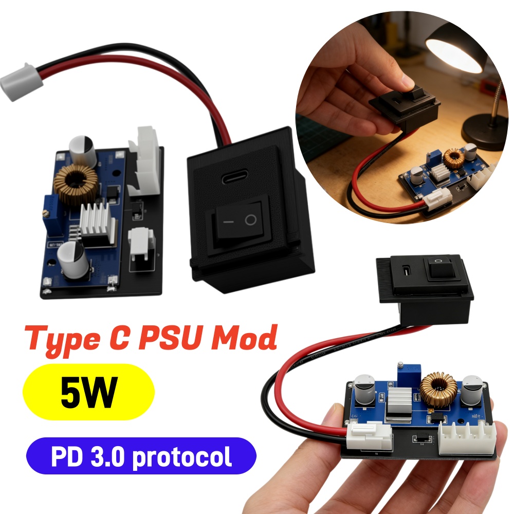 Modifikasi PSU Tipe C Penggant - Board Game Video Games ulasan dan harga