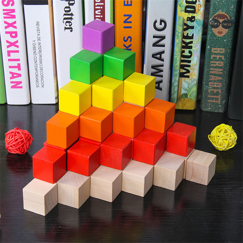30 Buah/Lot 2X2CM Mainan Blok  - Dice Tower Wooden ulasan dan harga