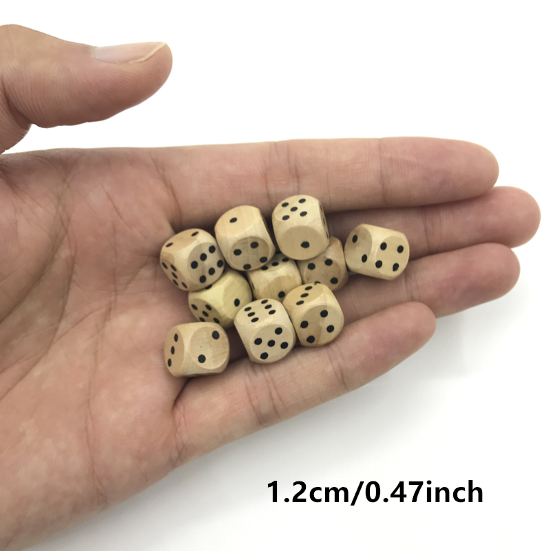 100 pcs dadu kayu baru, ukuran - Dice Tower Wooden ulasan dan harga