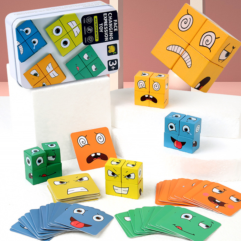 Anak-anak Ekspresi Wajah Berub - Dice Tower Wooden ulasan dan harga