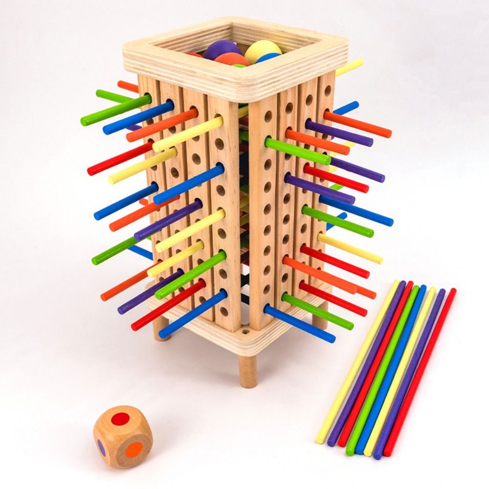 42/16 Tongkat Kayu Berwarna-wa - Dice Tower Wooden ulasan dan harga